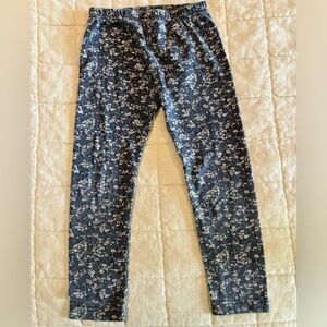 Jamie Kay Blueberry Floral Leggings, organic cotton size 5